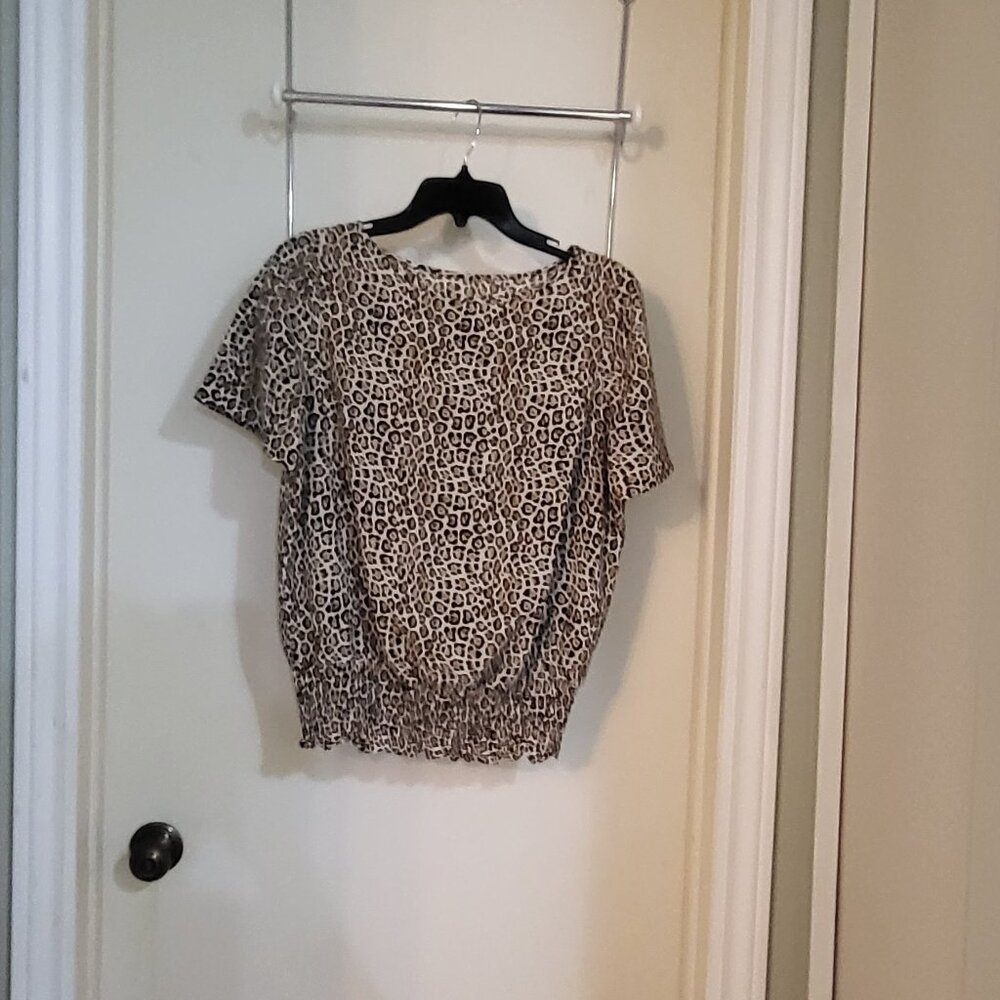 Animal Print Blouse - High quality fabric